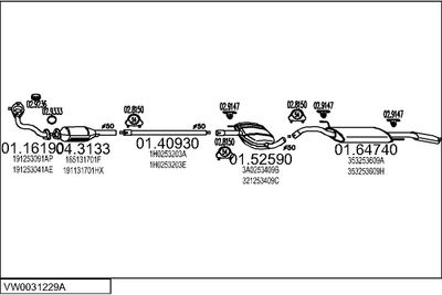 SISTEM DE ESAPAMENT MTS VW0031229A001916