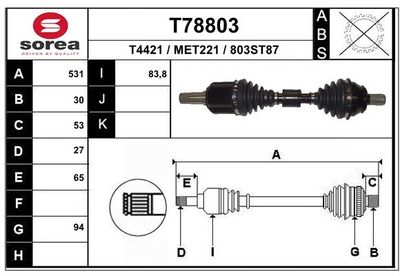 ANTRIEBSWELLE EAI T78803