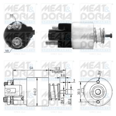 Solenoid Switch, starter 46155