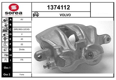 BREMSSATTEL SNRA 1374112