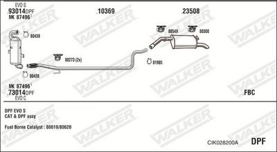 ABGASANLAGE WALKER CIK028200A