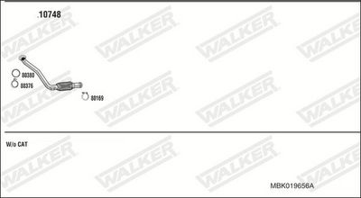 SISTEM DE ESAPAMENT WALKER MBK019656A