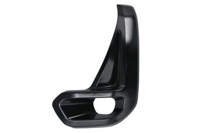 Voorbumper afdekking Voor Links (met mistlampgaten, plastic, zwart glanzend) past: TOYOTA HILUX VIII 06.20-
