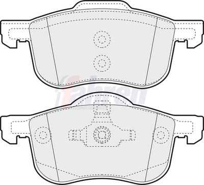 Fahren Brake Pad Set, disc brake FBP3044