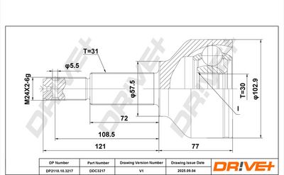 GELENKSATZ ANTRIEBSWELLE