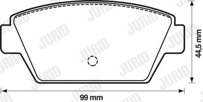 Комплект тормозных колодок, дисковый тормоз JURID 572159J для ISUZU MIDI