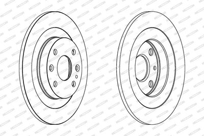 BREMSSCHEIBE FERODO DDF523C 1