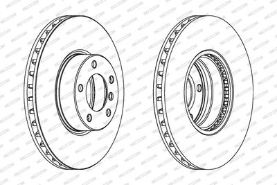 BREMSSCHEIBE FERODO DDF1202C1 1