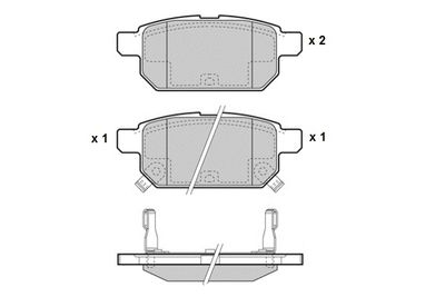 Комплект тормозных колодок, дисковый тормоз E.T.F. 12-1467 для SUZUKI SWIFT