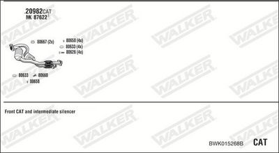Изпускателна система WALKER BWK015268B