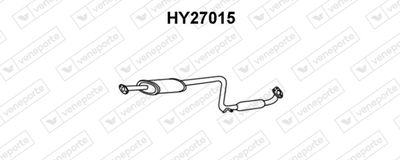 Предглушитель выхлопных газов VENEPORTE HY27015 для HYUNDAI LANTRA