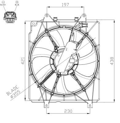 VENTILATOR RADIATOR NRF 47934 4