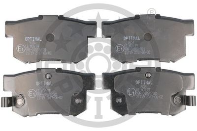 Комплект тормозных колодок, дисковый тормоз OPTIMAL BP-09654 для ACURA RSX