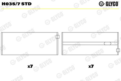 Crankshaft Bearing H035/7 STD