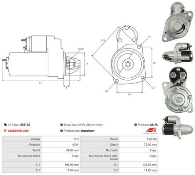 STARTER AS-PL S5510S 4