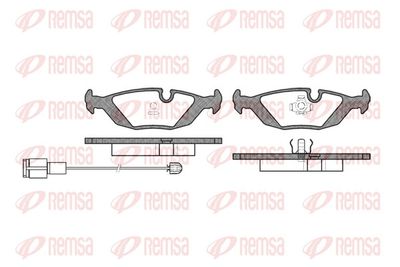 комплект спирачно феродо, дискови спирачки REMSA 0155.12