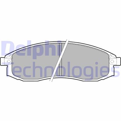 Комплект тормозных колодок, дисковый тормоз DELPHI LP1759 для MITSUBISHI L200