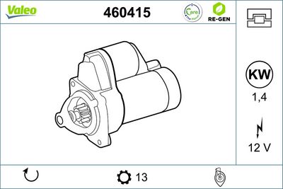 стартер VALEO 460415