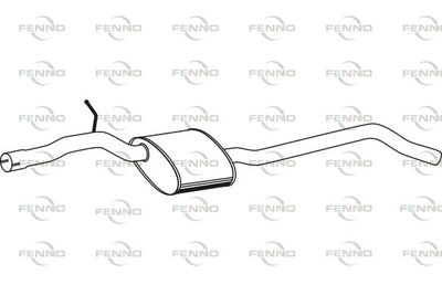 FENNO P11055 Глушитель выхлопных газов  для AUDI A6 (Ауди А6)