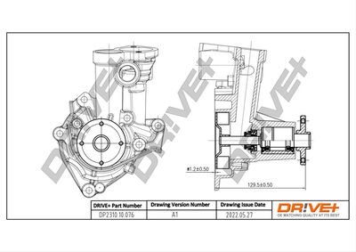 Водяной насос, охлаждение двигателя Dr!ve+ DP2310.10.076 для MITSUBISHI L300