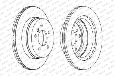 BREMSSCHEIBE FERODO DDF1697C