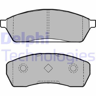 Комплект тормозных колодок, дисковый тормоз DELPHI LP1026 для SUBARU VIVIO