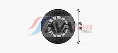 VENTILATOR HABITACLU AVA Clever Choice BW8613 1