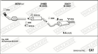 SISTEM DE ESAPAMENT WALKER SKK010270C