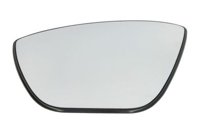 Zijspiegel glas Links (in reliëf, met verwarming) past: FORD KA+ 06.16-