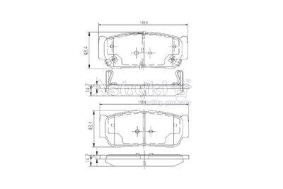 Комплект тормозных колодок, дисковый тормоз ASHUKI by Palidium SY015-20 для SSANGYONG STAVIC