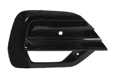 Voorbumper afdekking Voor Rechts (met parkeersensor gaten, plastic, zwart glanzend) past: VW TRANSPORTER T6 03.19-08.24