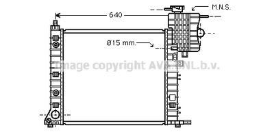 Радиатор, охлаждение двигателя AVA QUALITY COOLING MSA2265 для MERCEDES-BENZ V-CLASS