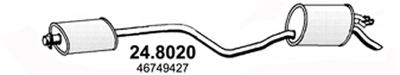 Средний / конечный глушитель ОГ ASSO 24.8020 для LANCIA Y