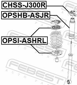 CAPAC PROTECTIE/BURDUF AMORTIZOR FEBEST OPSHBASJR 1