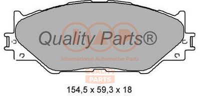 Комплект тормозных колодок, дисковый тормоз IAP QUALITY PARTS 704-17122 для LEXUS IS