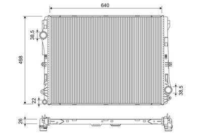Chladič, chlazení motoru VALEO 701314