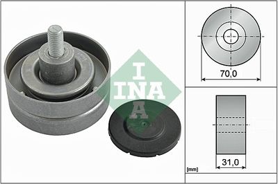 Deflection/Guide Pulley, V-ribbed belt 532 0415 10