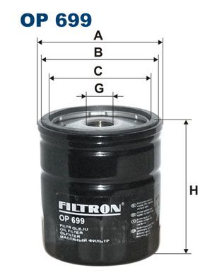 Масляный фильтр FILTRON OP 699 для BUICK REGAL
