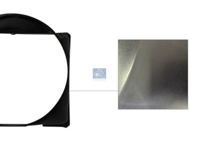 Radiator ventilator behuizing