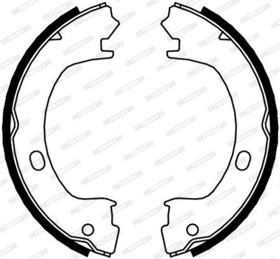 Brake Shoe Set, parking brake FSB4073