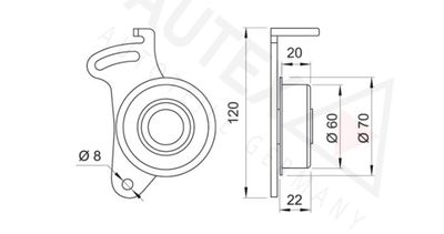 ROLA INTINZATOR CUREA DISTRIBUTIE AUTEX 641204 1