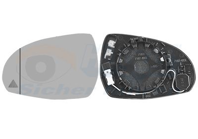Szkło lusterka, lusterko zewnętrzne VAN WEZEL 2902835