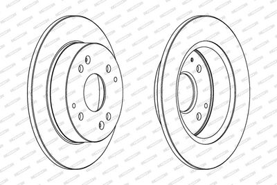 BREMSSCHEIBE FERODO DDF565 1