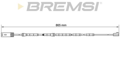 Сигнализатор, износ тормозных колодок BREMSI WI0675 для BMW X1