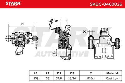 спирачен апарат STARK SKBC-0460026