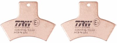 TRW - Sada brzdových platničiek kotúčovej brzdy (brzdové platničky) , MCB762SI