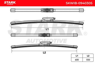 перо на чистачка STARK SKWIB-0940305