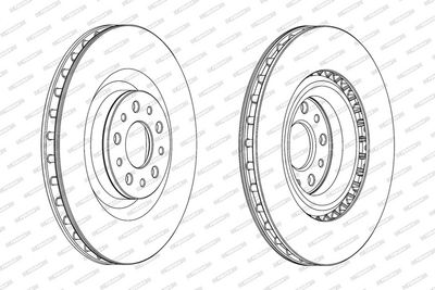 BREMSSCHEIBE FERODO DDF2289C 1
