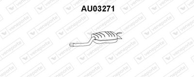 VENEPORTE AU03271 Глушитель выхлопных газов  для AUDI A6 (Ауди А6)