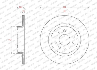 DISC FRANA FERODO DDF2778C
